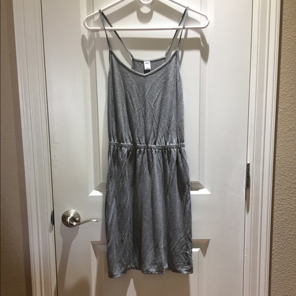 Old Navy tank dress, gray, small
